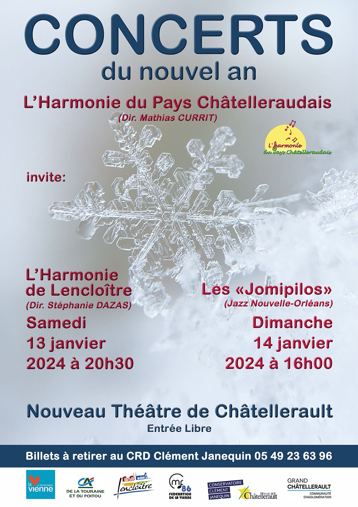 Concert des 13 et 14 Janvier 2024