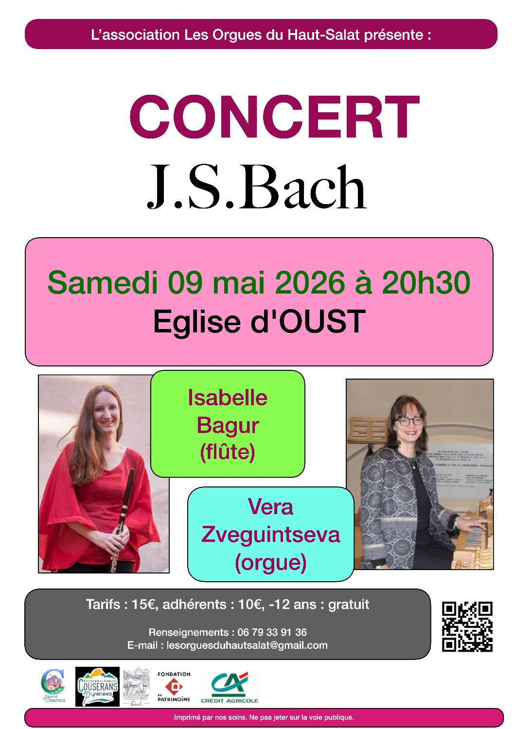 Concert Bach 9 mai