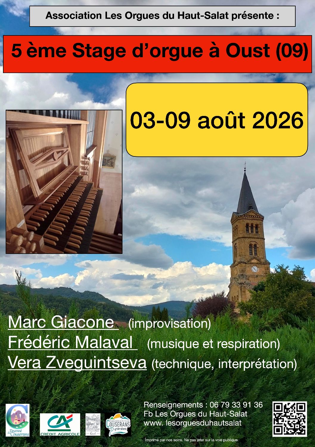 Stage d'orgue