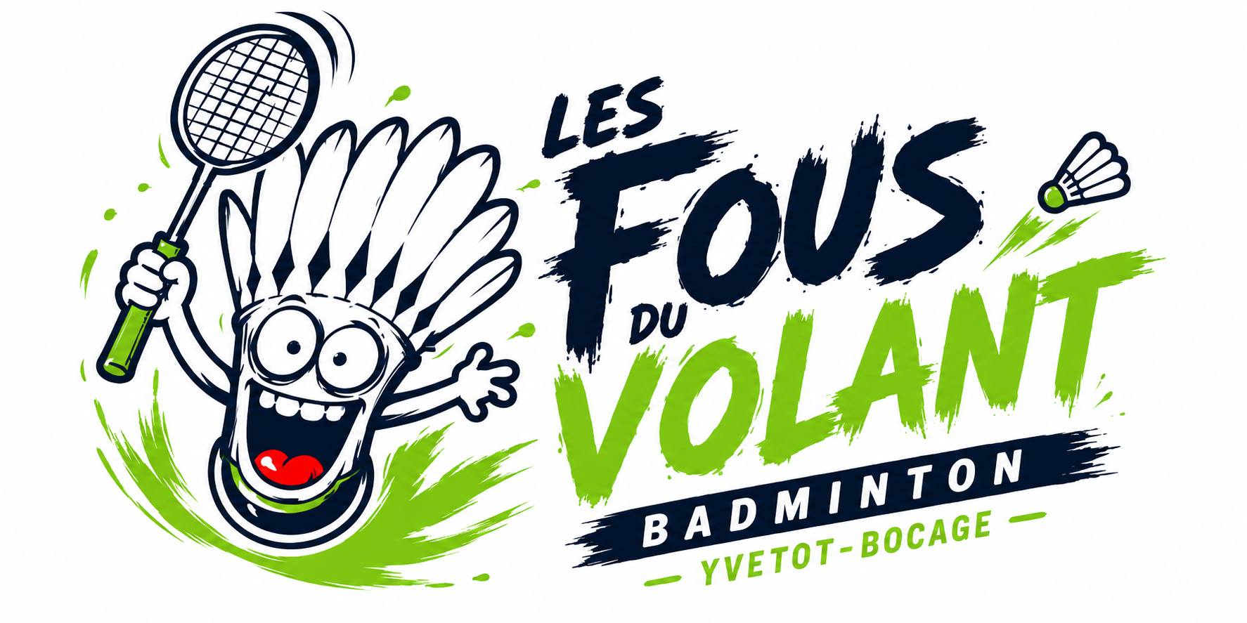 Logo LES FOUS DU VOLANT BADMINTON YVETOT-BOCAGE