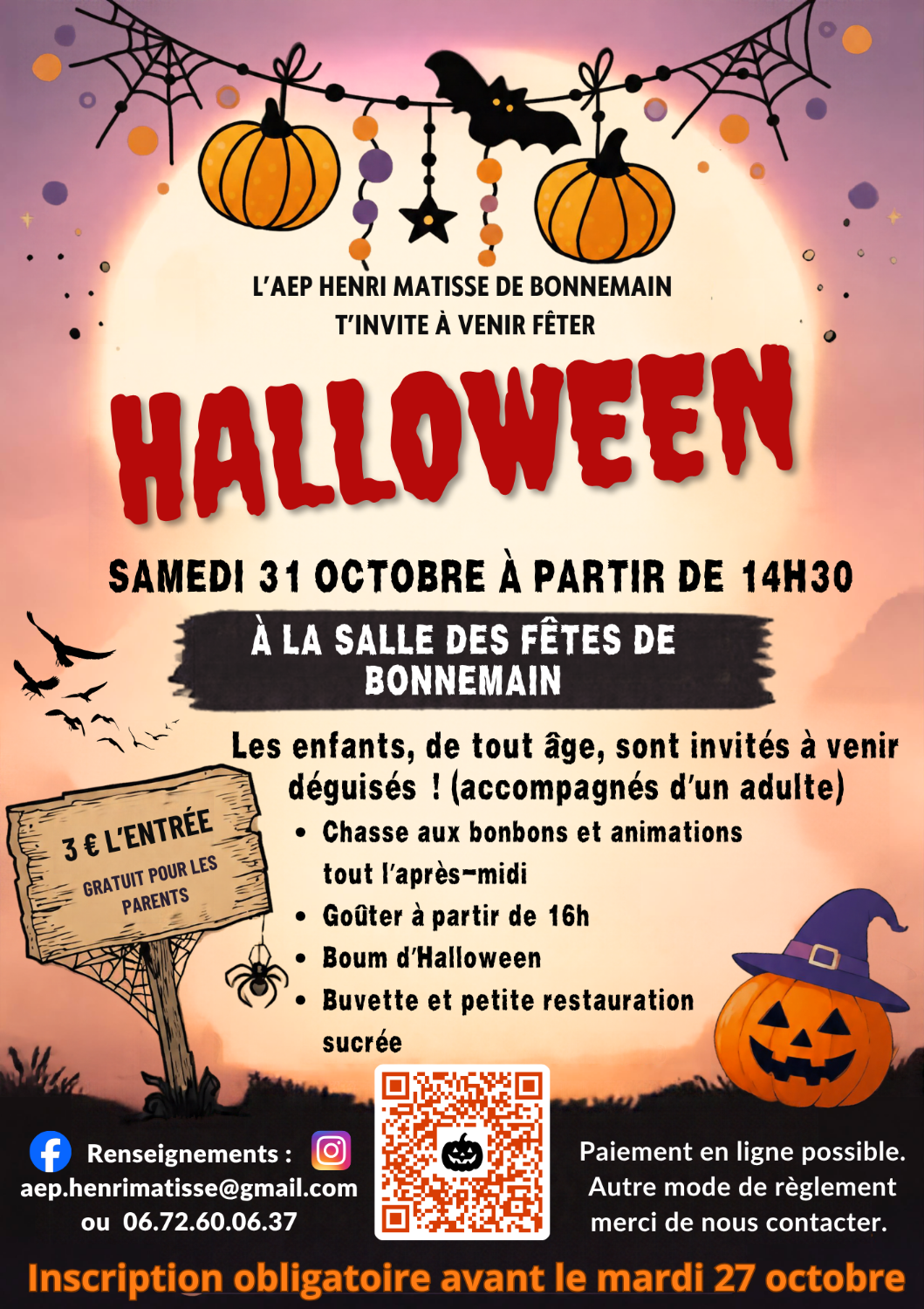 Halloween des enfants à Bonnemain