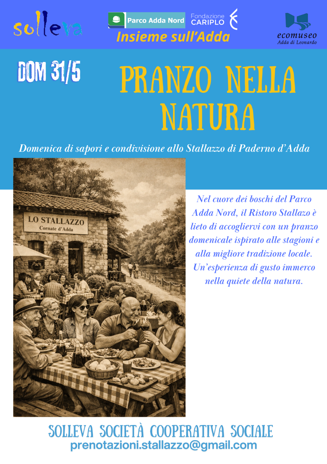 31/5 Pranzo domenicale allo Stallazzo