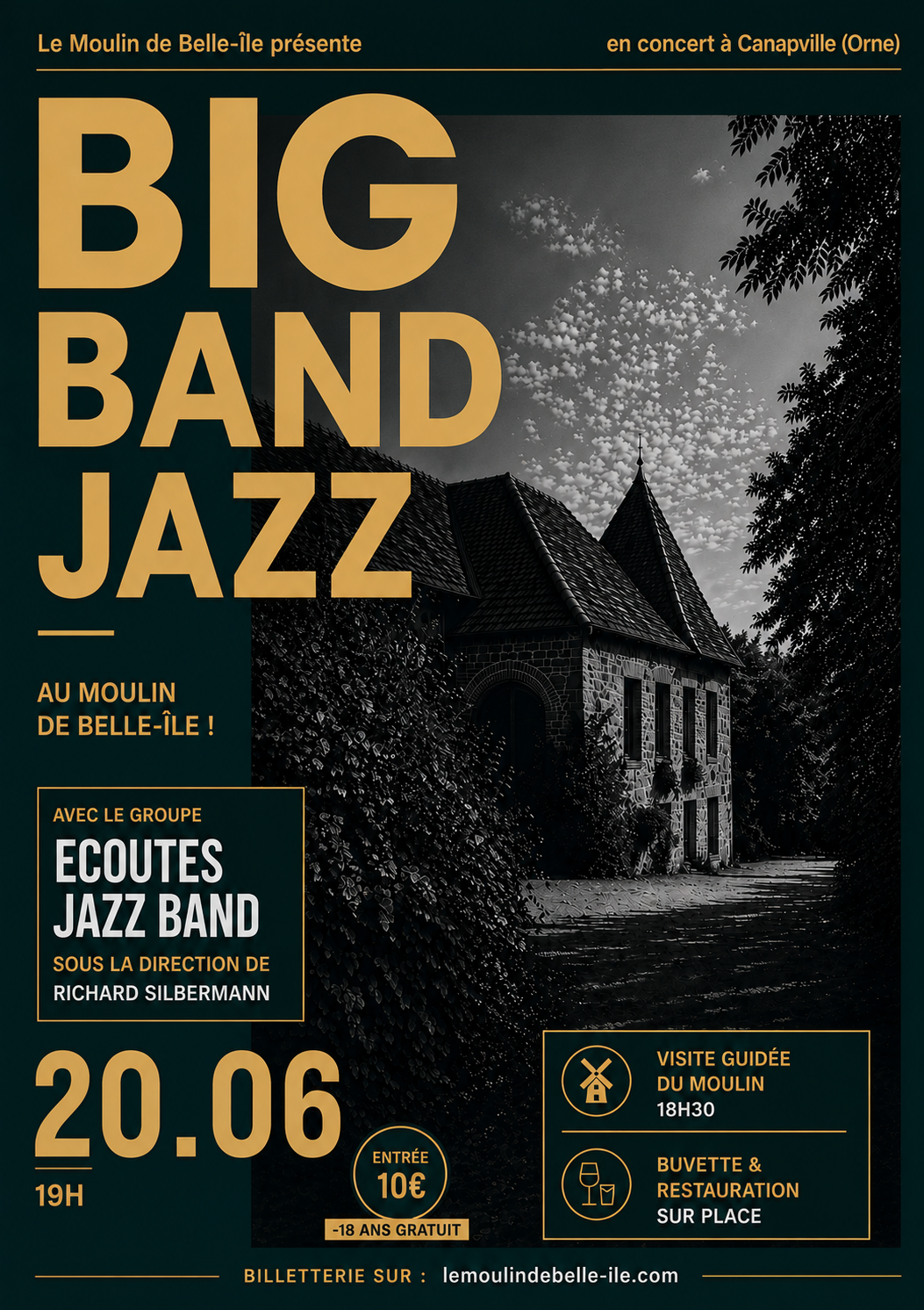 Concert de Jazz – 20 juin 2026 à 19h Une soirée musicale, entre patrimoine et convivialité