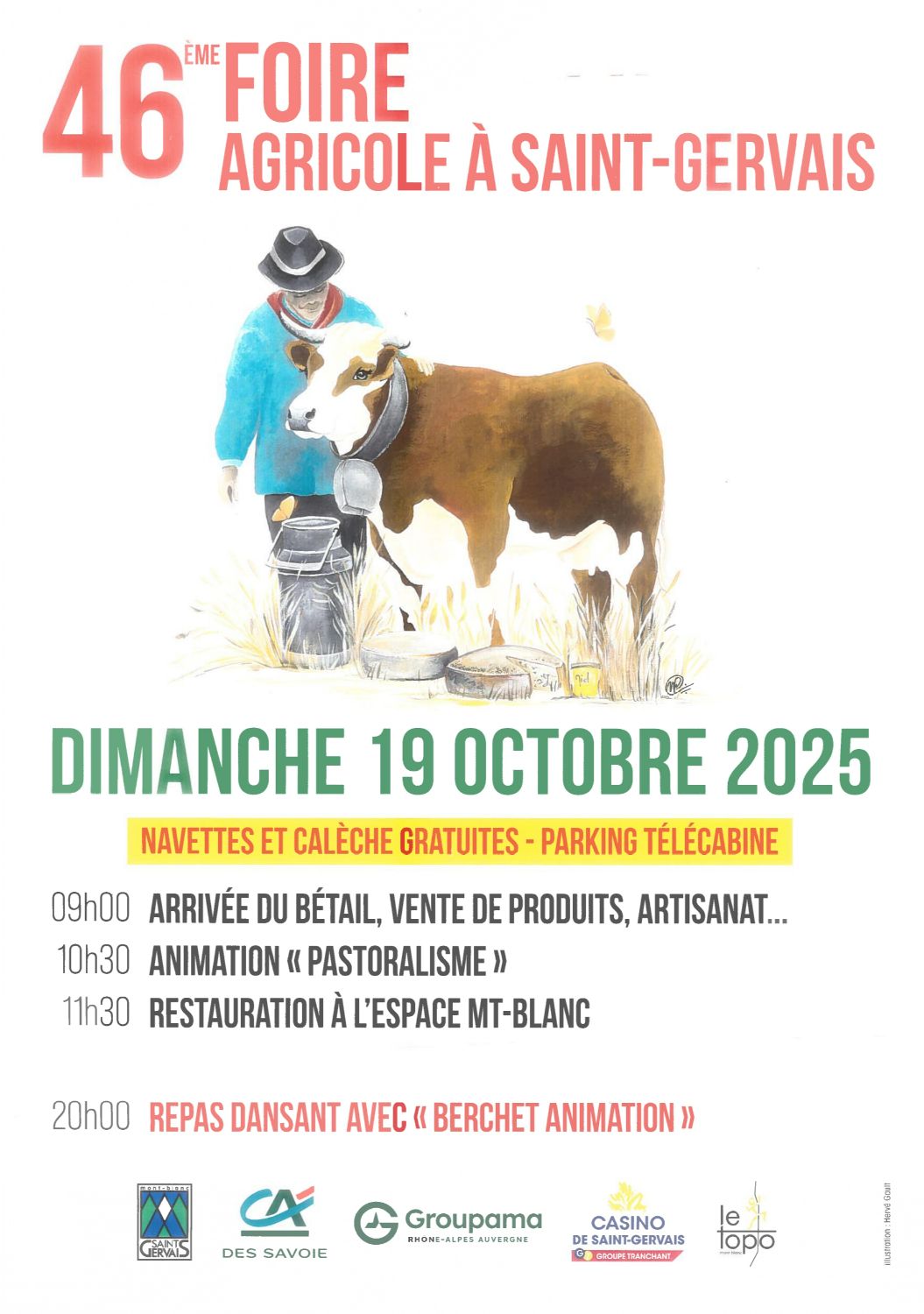 Repas Soir 46e Foire Agricole de St Gervais