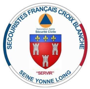 Logo Association des Secouristes Français Croix Blanche Seine Yonne Loing