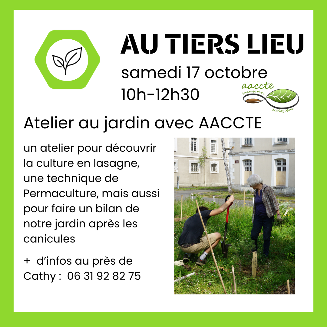 17 octobre - Jardinage et Permaculture avec AACCTE