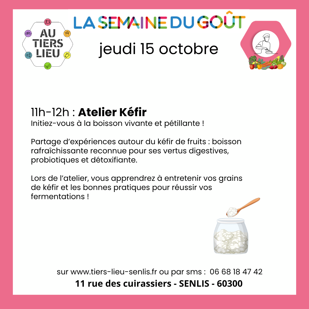 15 octobre - Atelier Kéfir