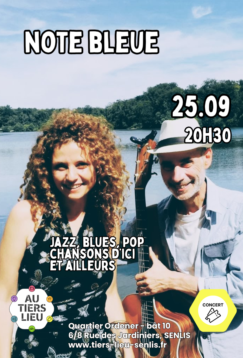 25 septembre - Concert de Note bleue - Jazz, blues, pop, chansons d’ici et ailleurs