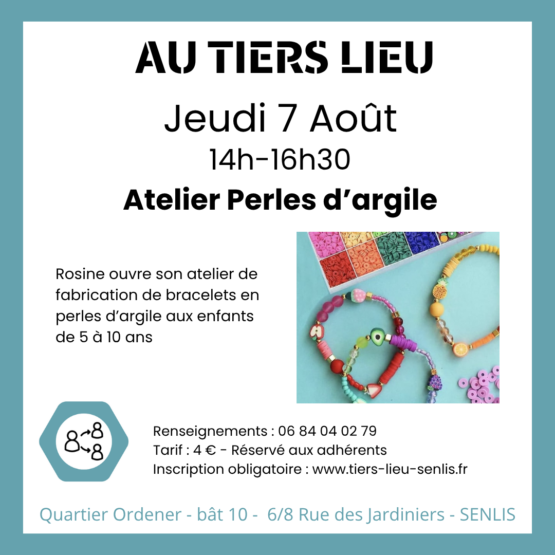 07 Aout Atelier enfants Perles d'argile