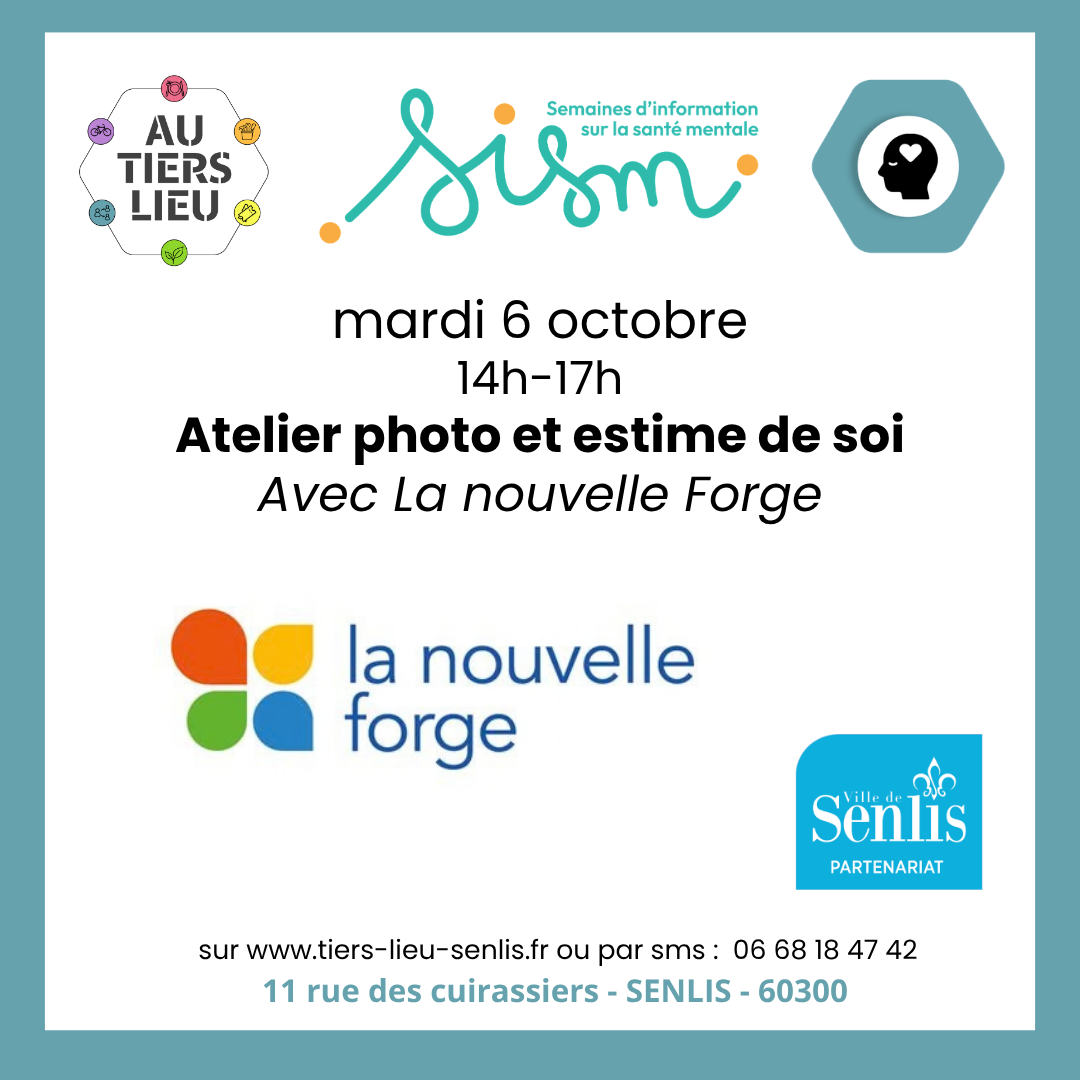 6 octobre - Atelier photo & estime de soi avec La nouvelle Forge