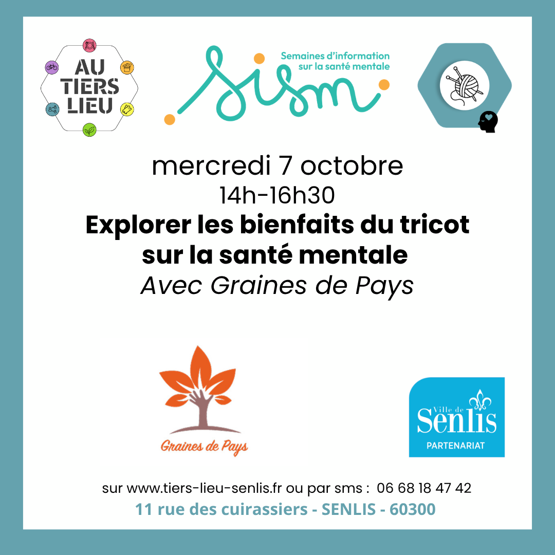 7 octobre - Explorer les bienfaits du tricot sur la santé mentale