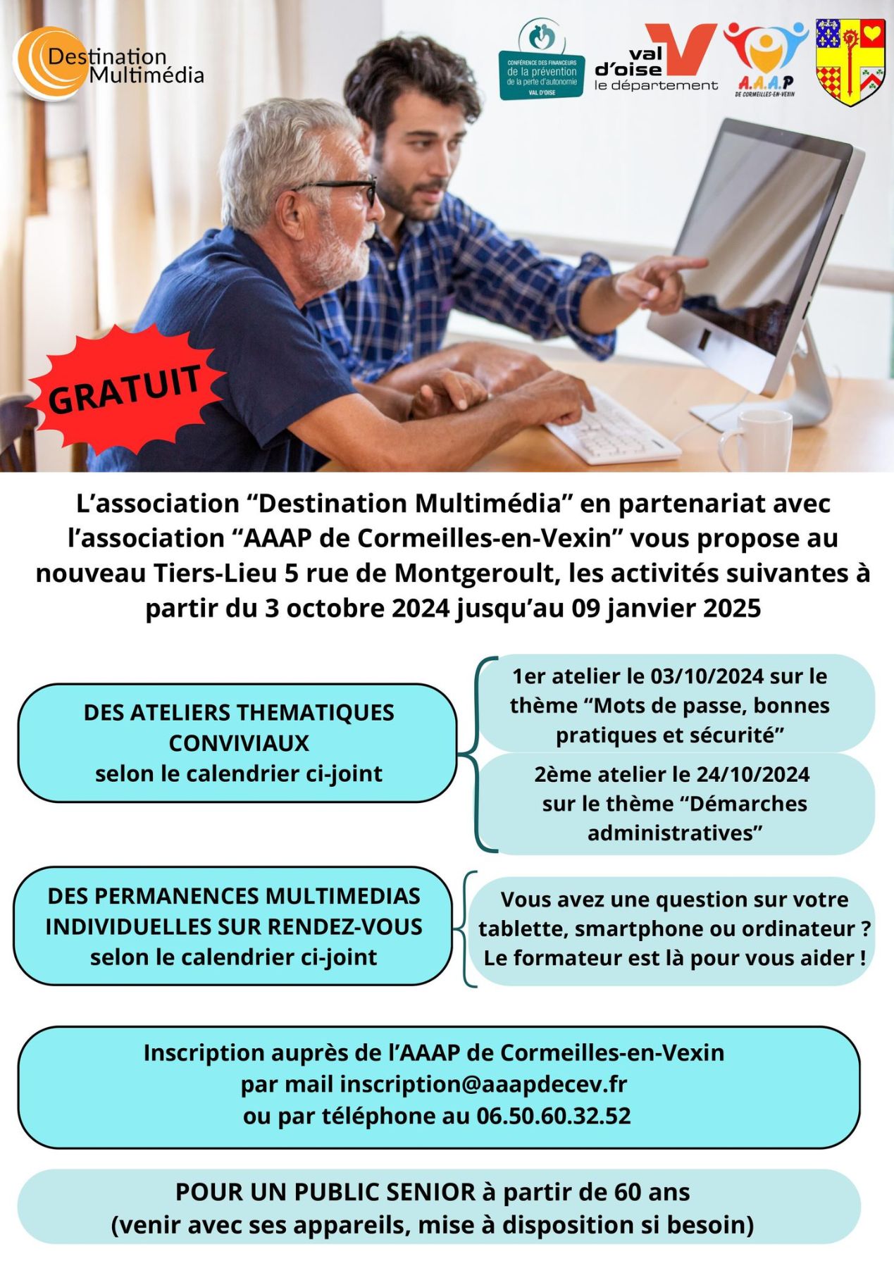 Ateliers numériques senior