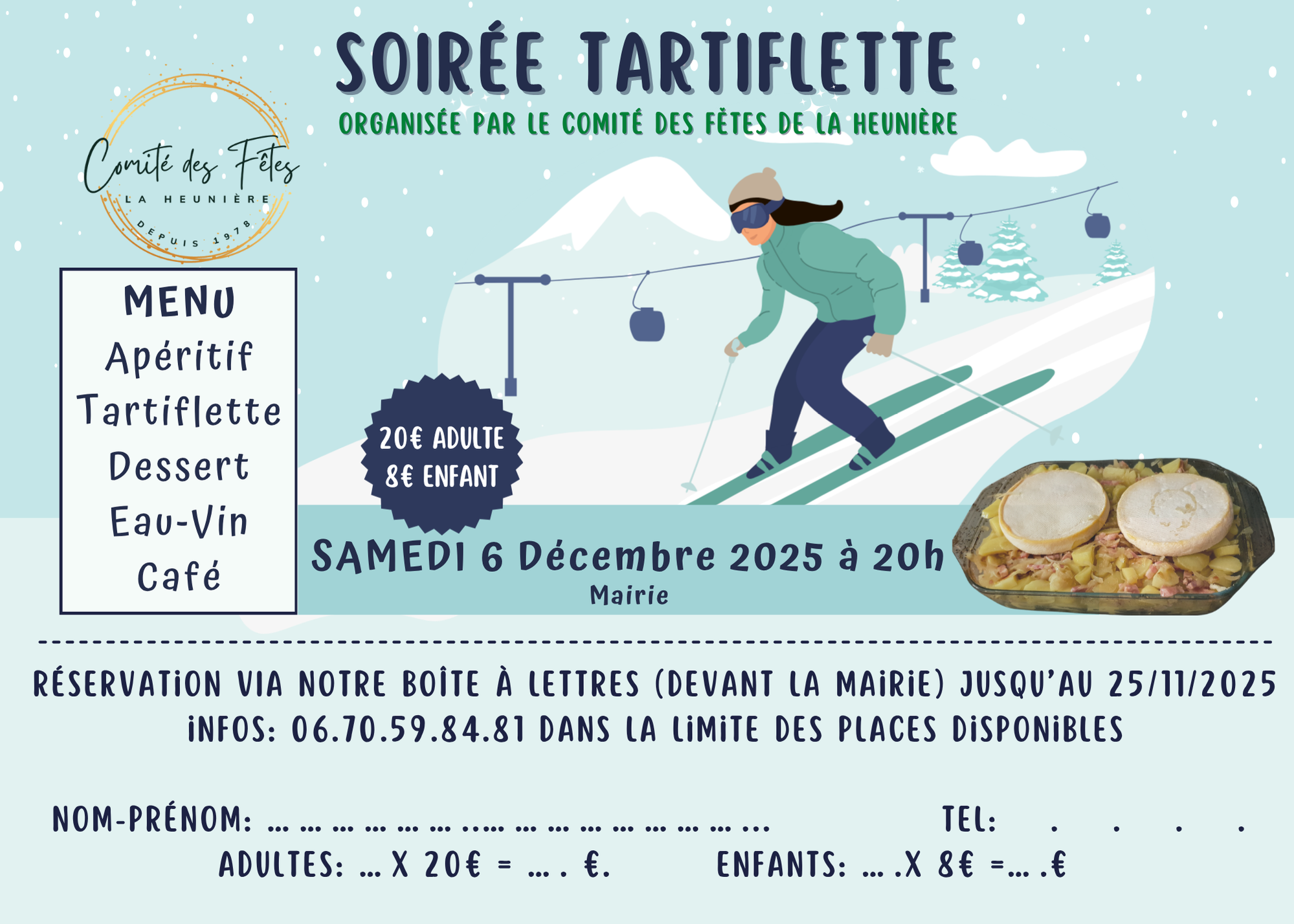 Soirée Tartiflette 2025