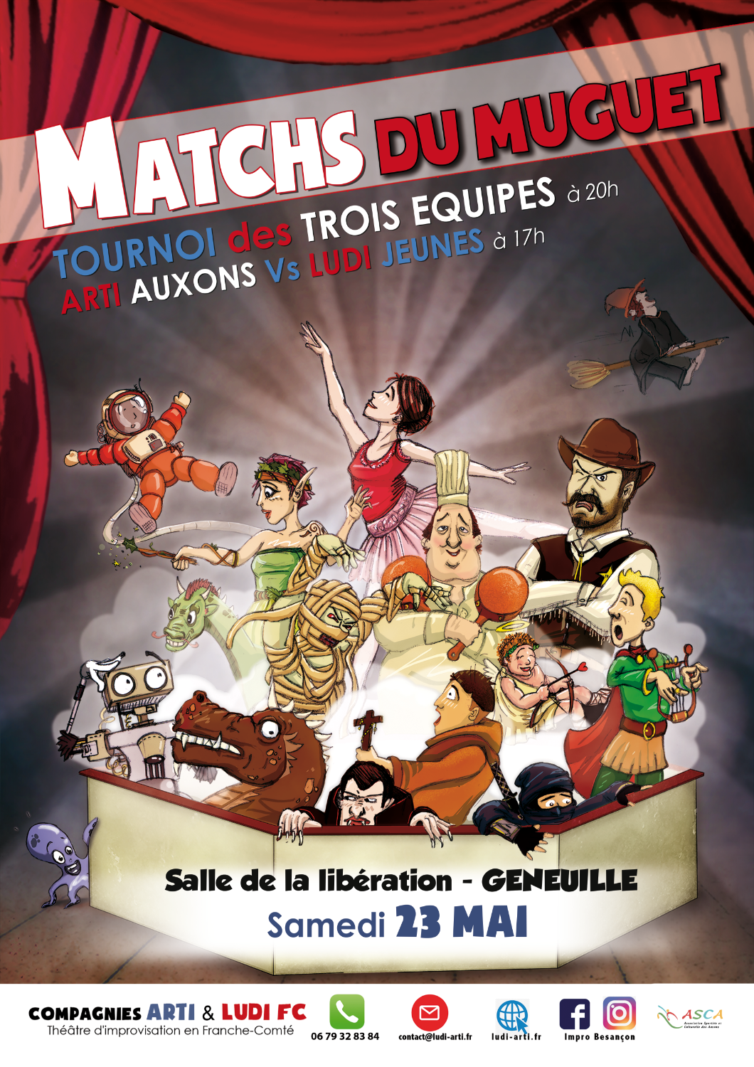 MATCH D'IMPROVISATION  DU MUGUET - Adultes Tournoi des 3 équipes