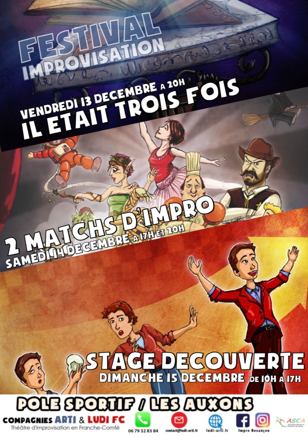 FESTIVAL ARTI / ASCA - samedi MATCH D'IMPROVISATION Adultes