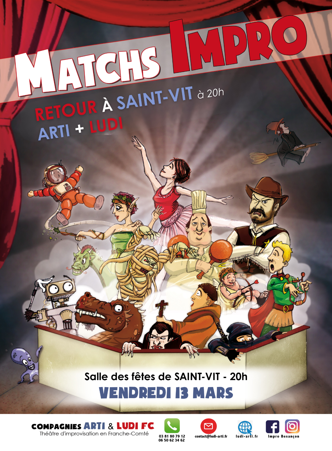 MATCH D'IMPROVISATION - RETOUR À SAINT VIT