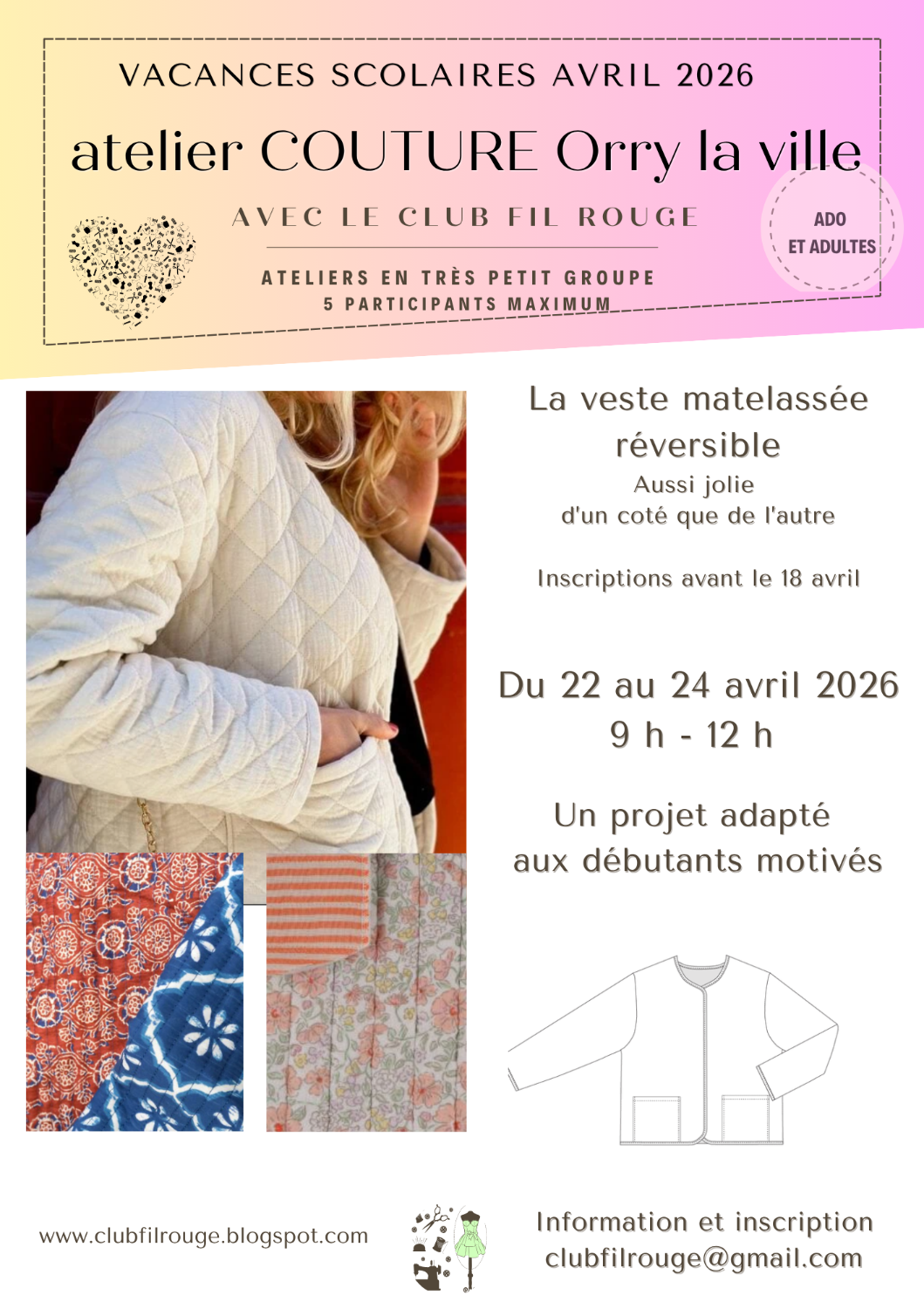 Atelier VESTE MATELASSEE REVERSIBLE