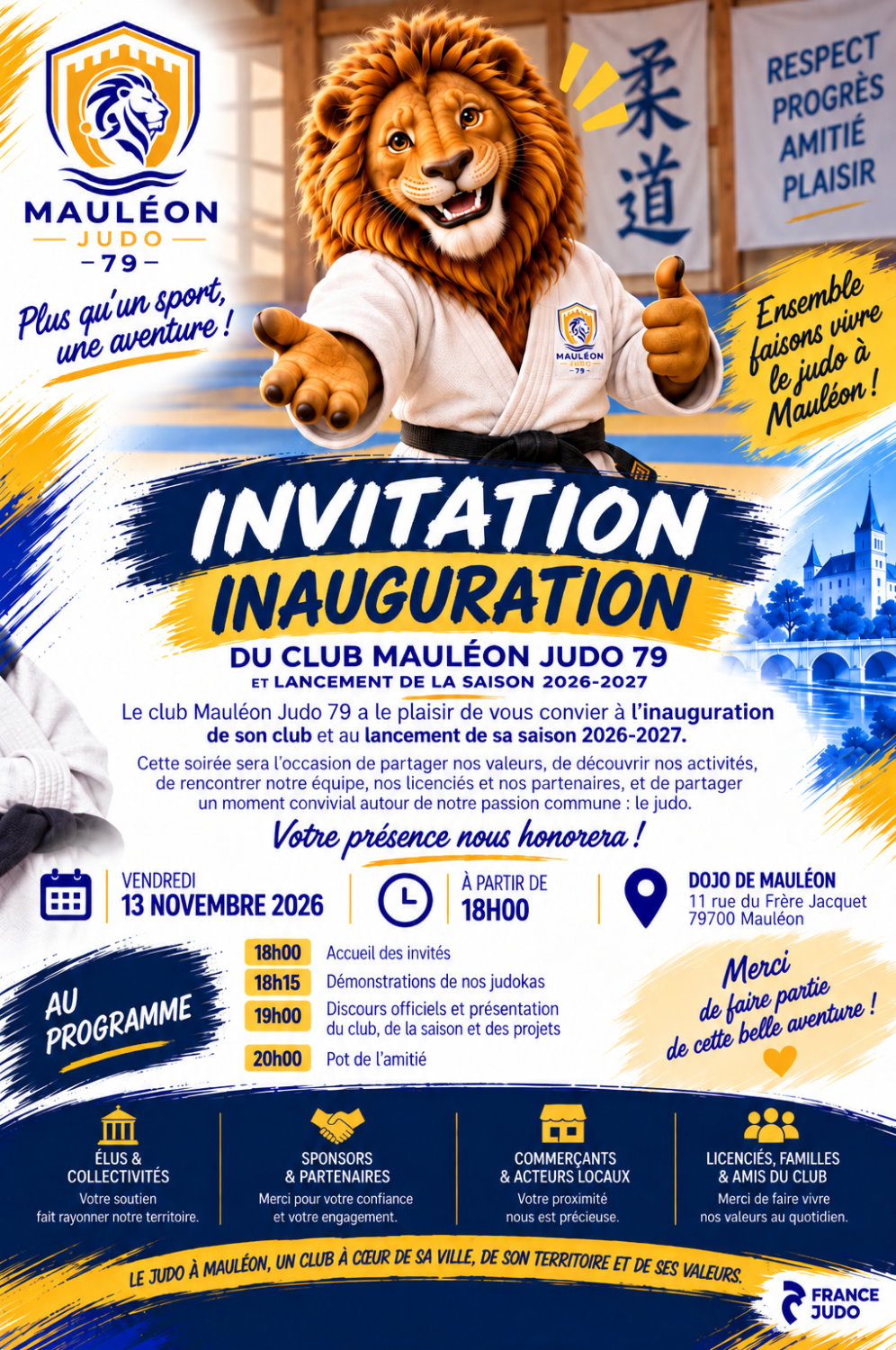 INAUGURATION DU MAULEON JUDO 79