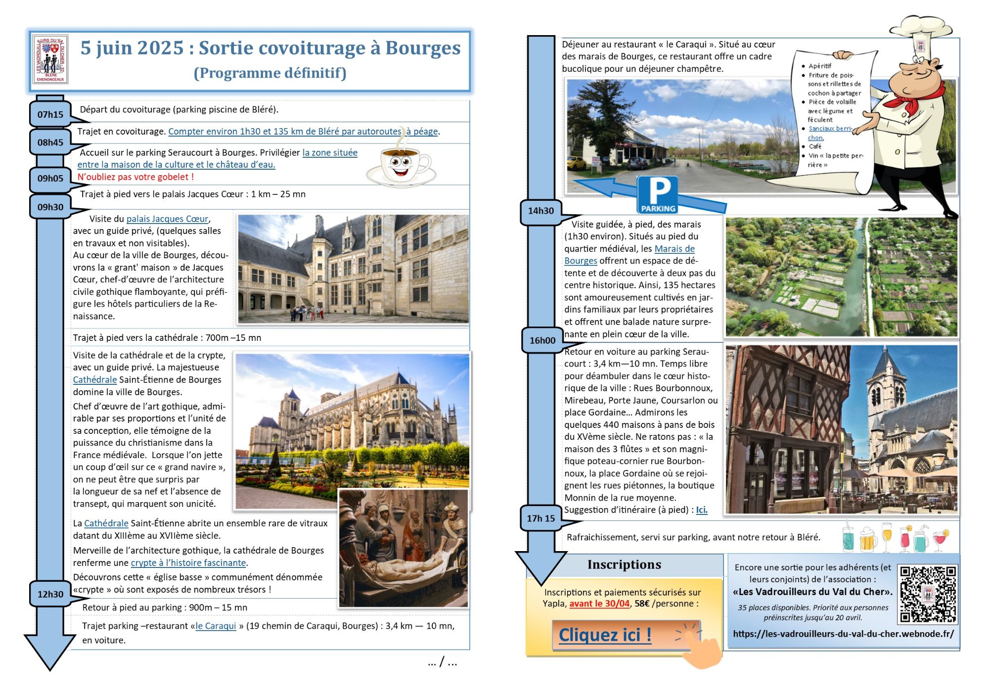 Sortie covoiturage à Bourges