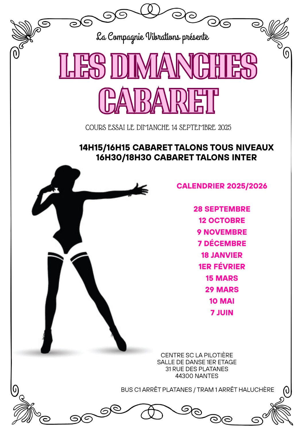 Cours Cabaret Dimanche 2025/2026