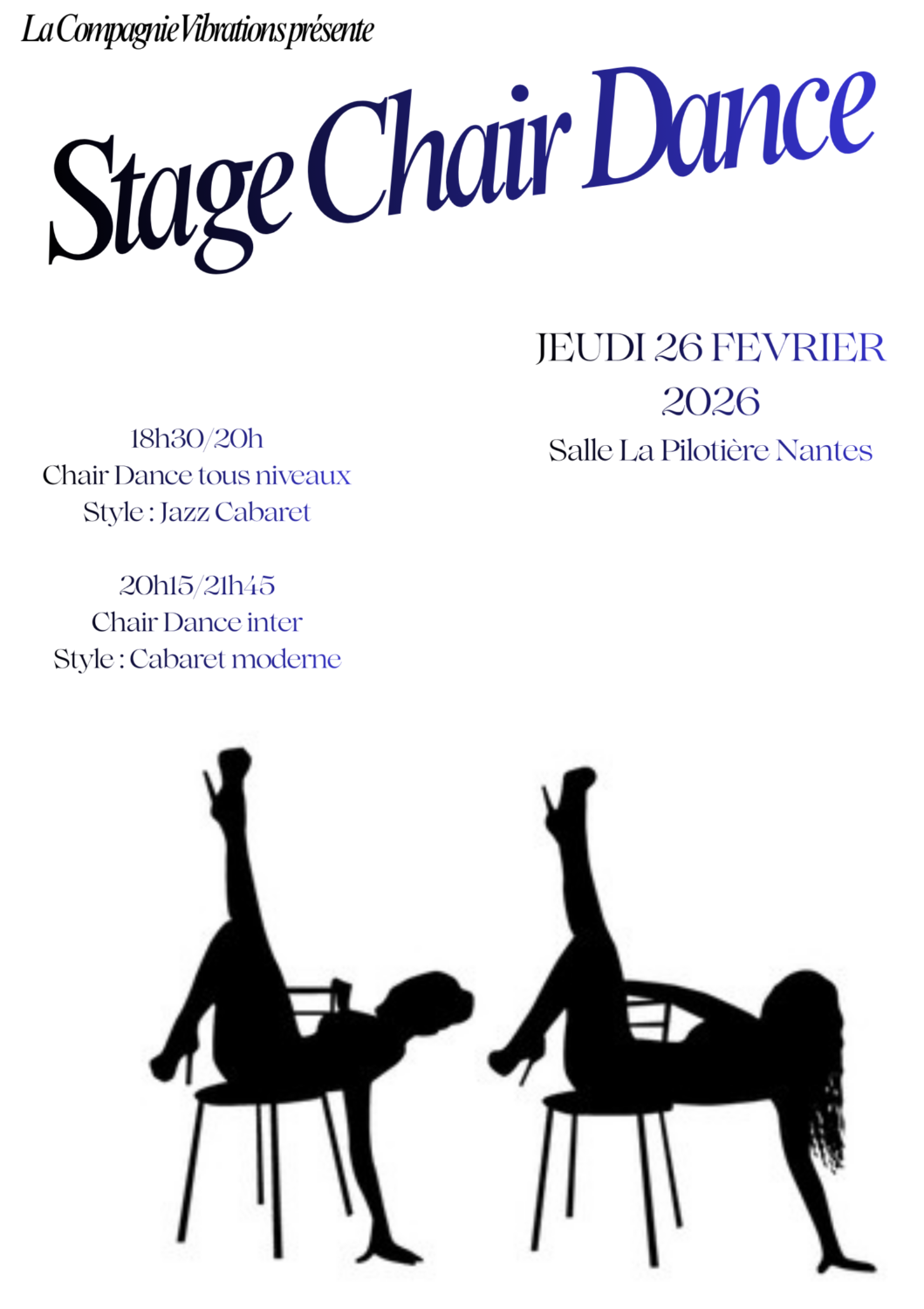 Stage Chair Dance Février 2026