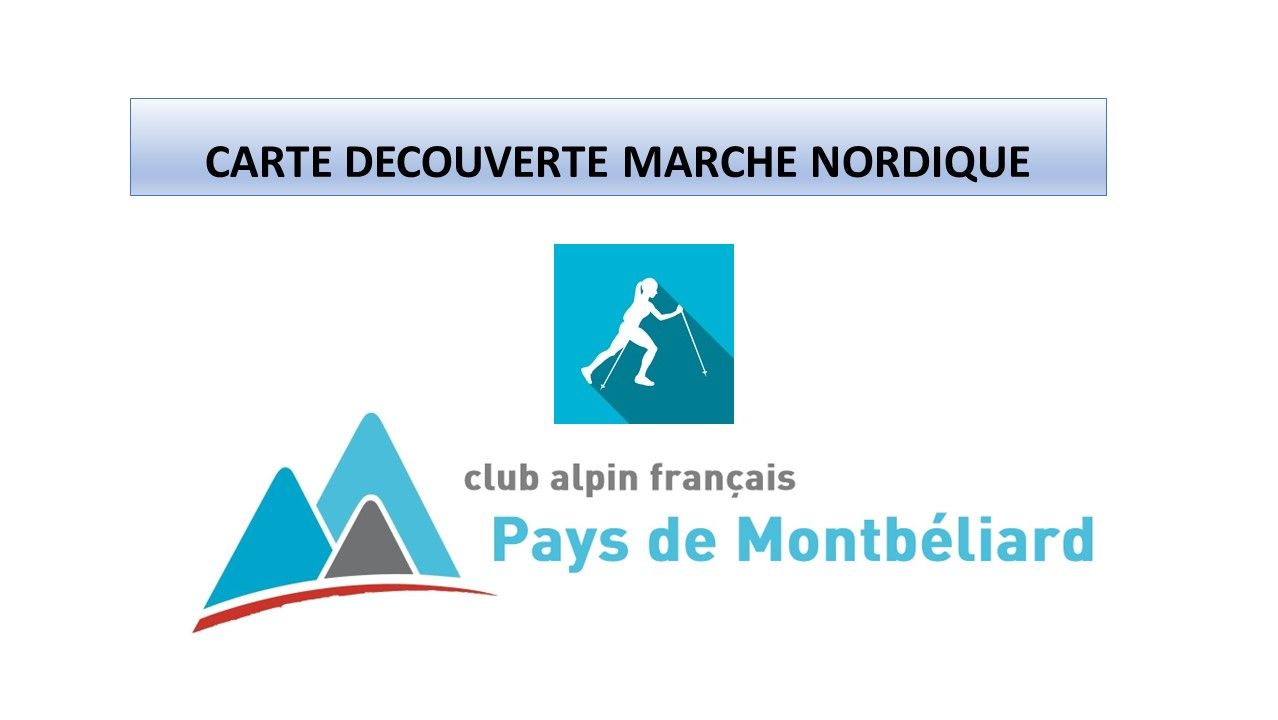 Carte découverte marche nordique - FFCAM Pays de Montbéliard