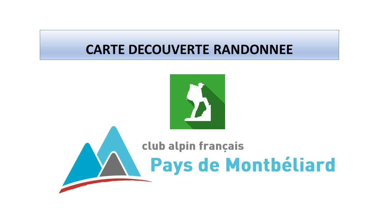 Carte découverte randonnée - FFCAM Pays de Montbéliard