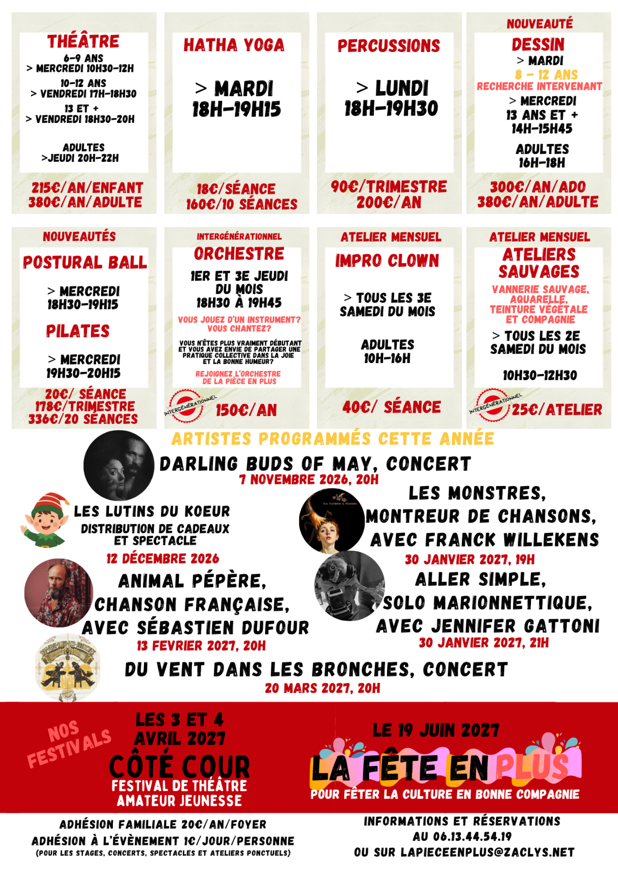 Notre programmation 2026-2027