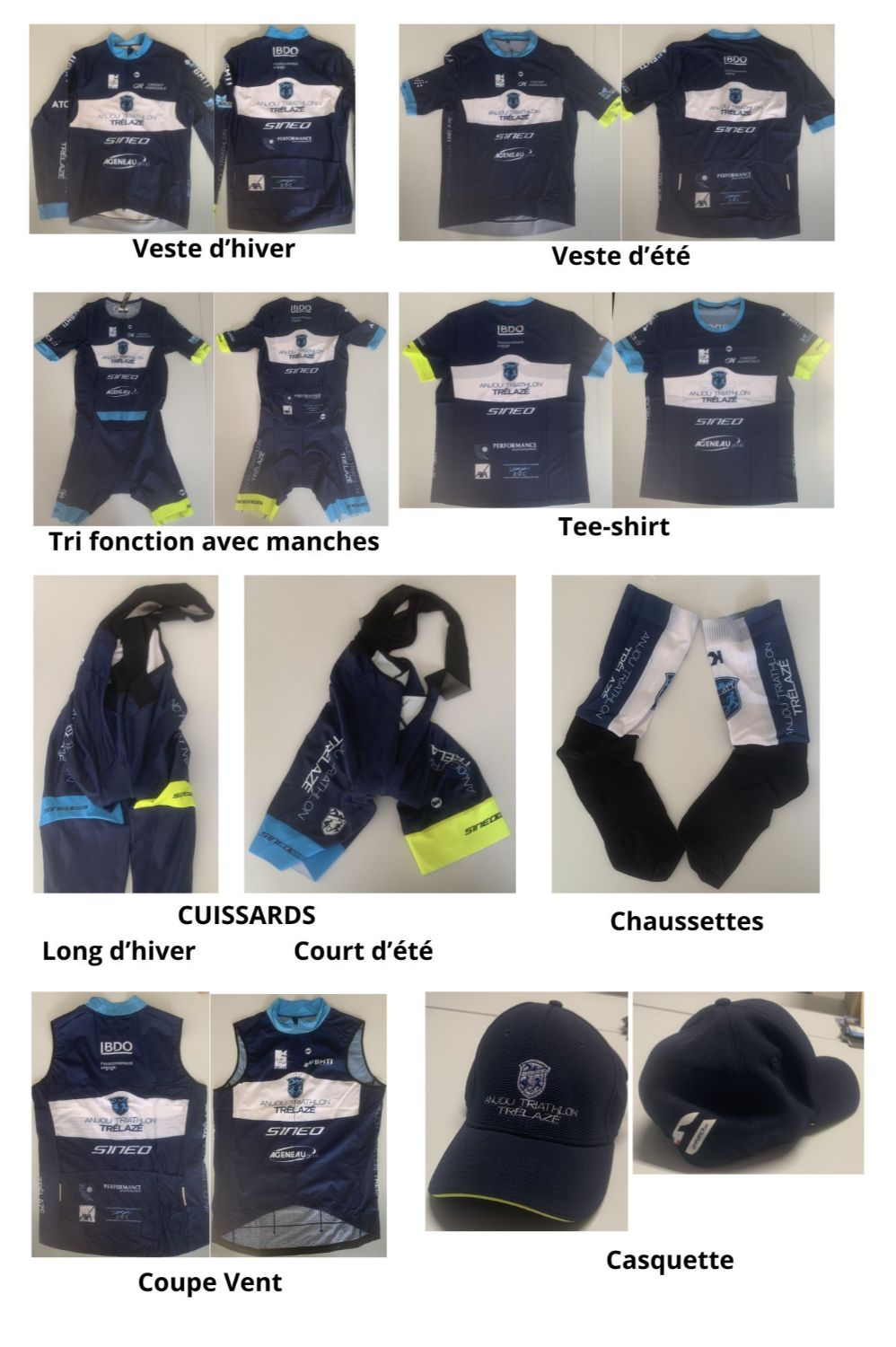 Vente de tenues