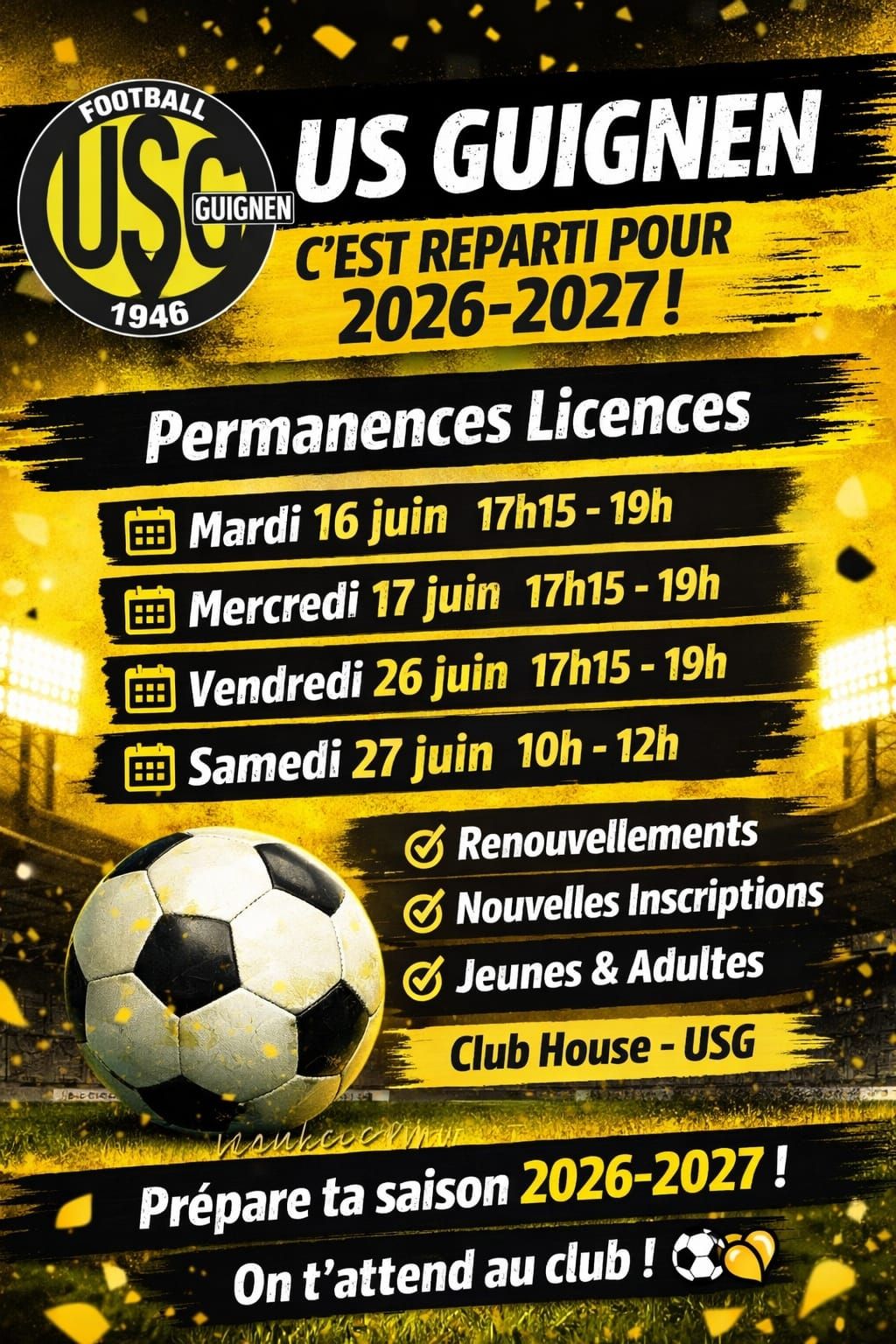 Permanences Licences 2026/2027