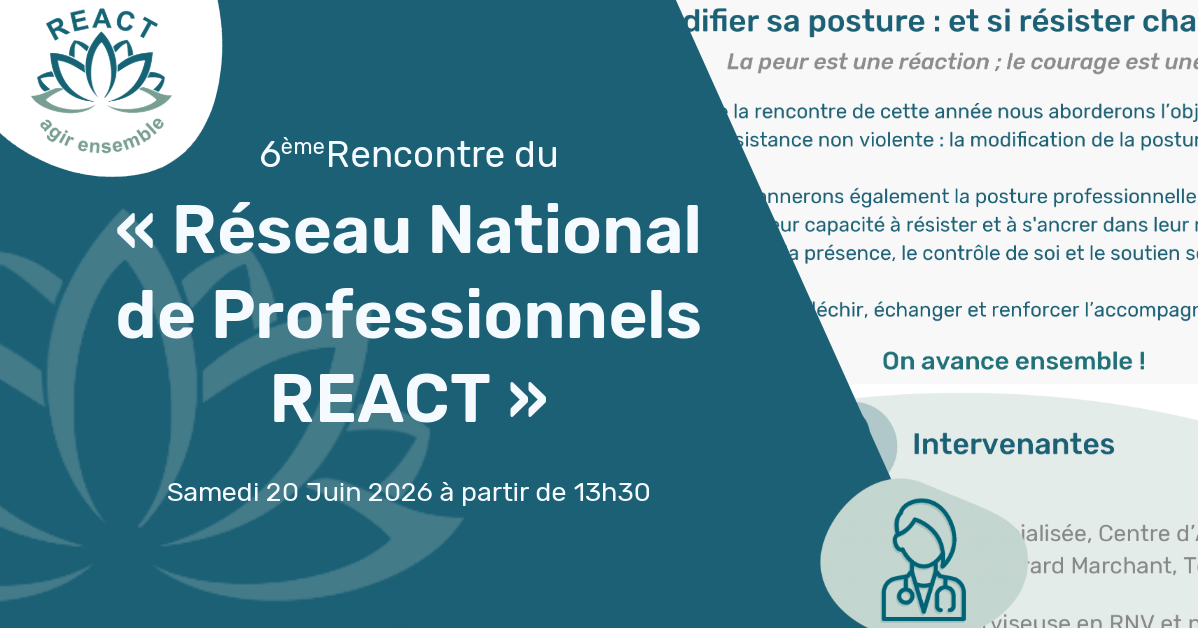6ème Rencontre du « Réseau National de Professionnels R.E.A.C.T. »