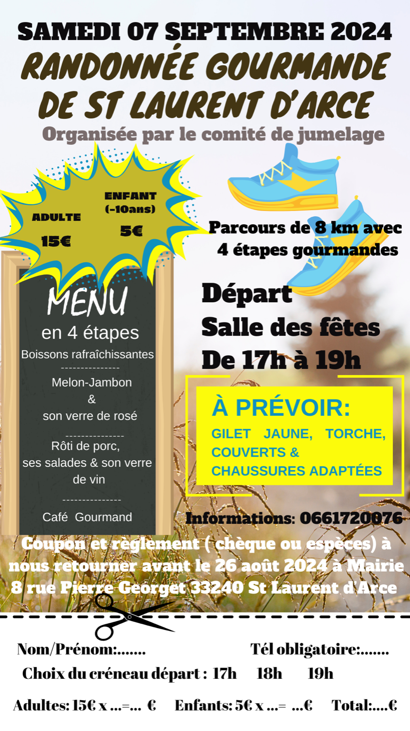 RANDONNEE GOURMANDE DE ST LAURENT D'ARCE