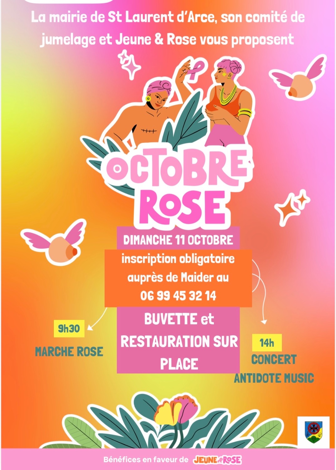 Octobre Rose à St Laurent d'Arce