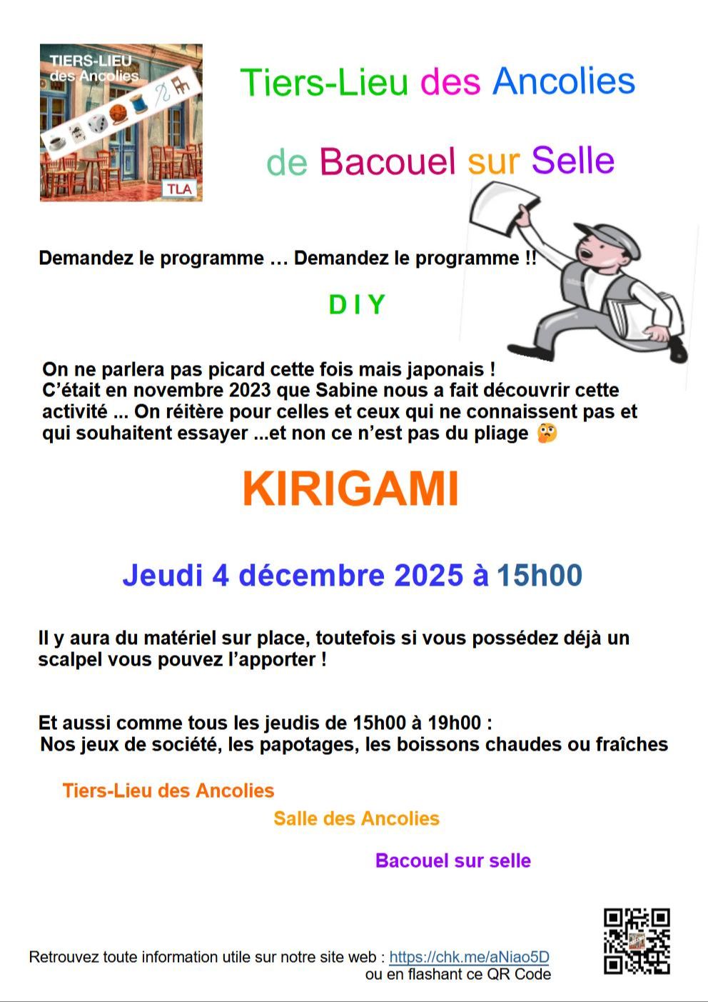 Activité de la semaine