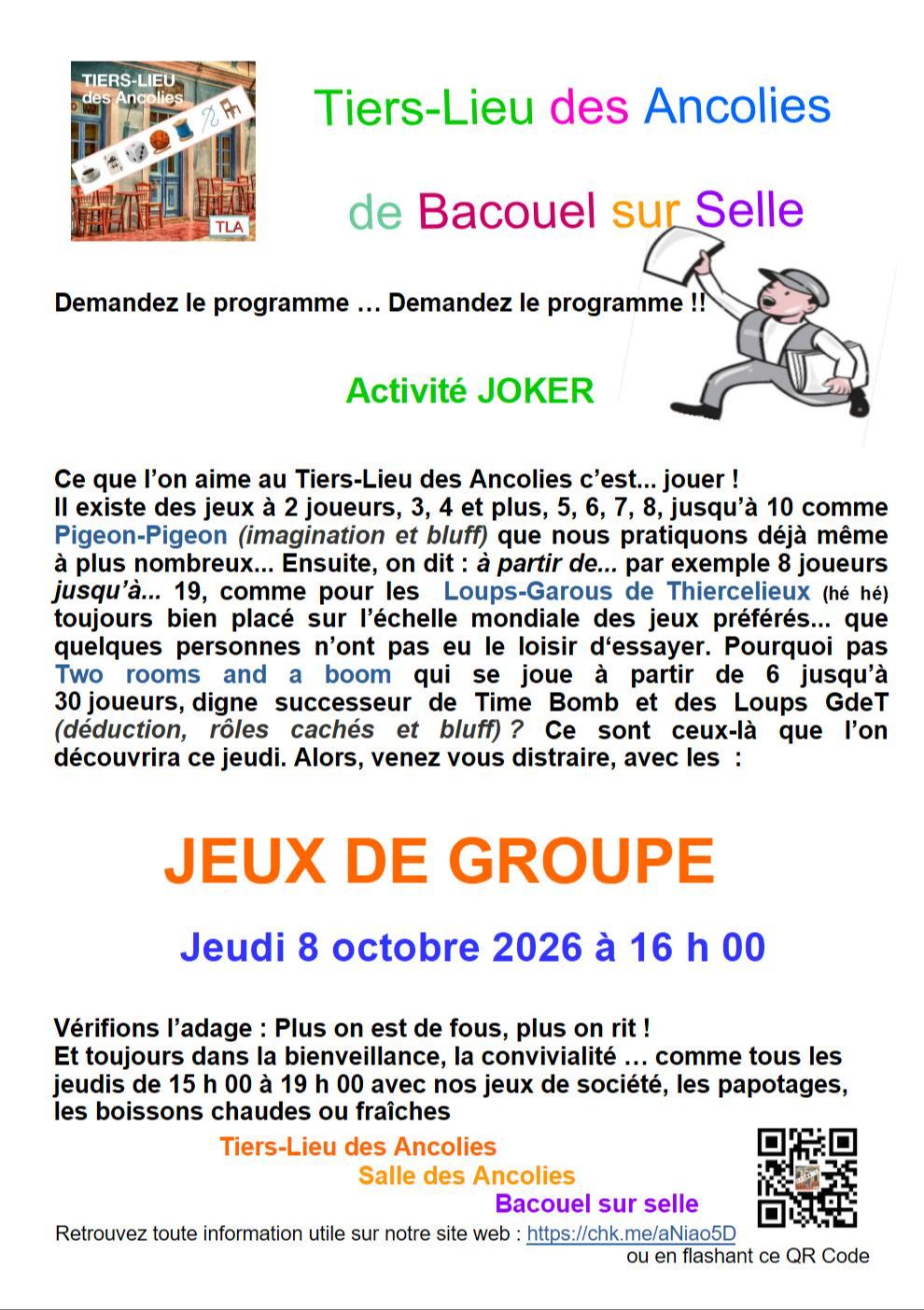 Activité de la semaine