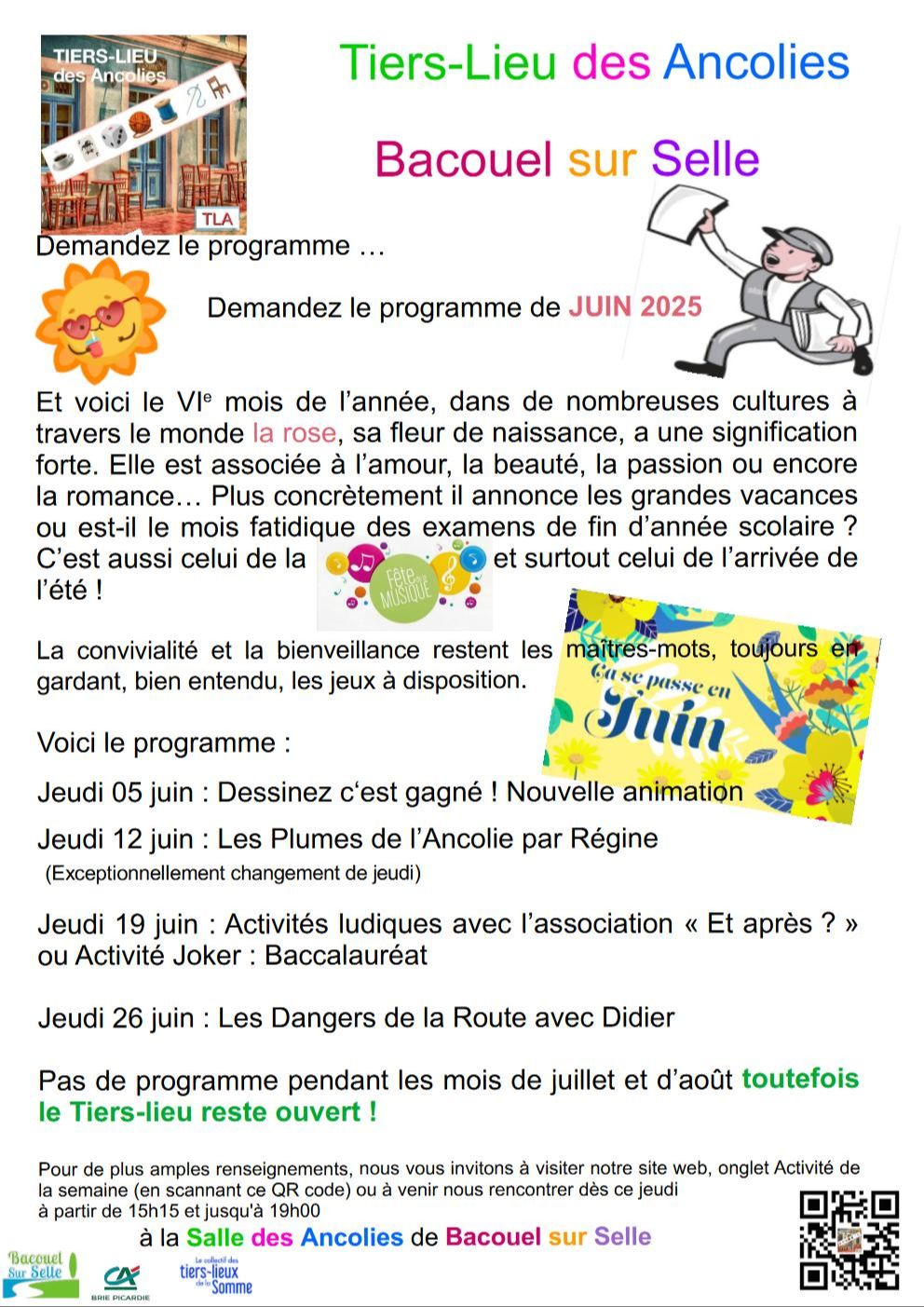 Activités du mois...