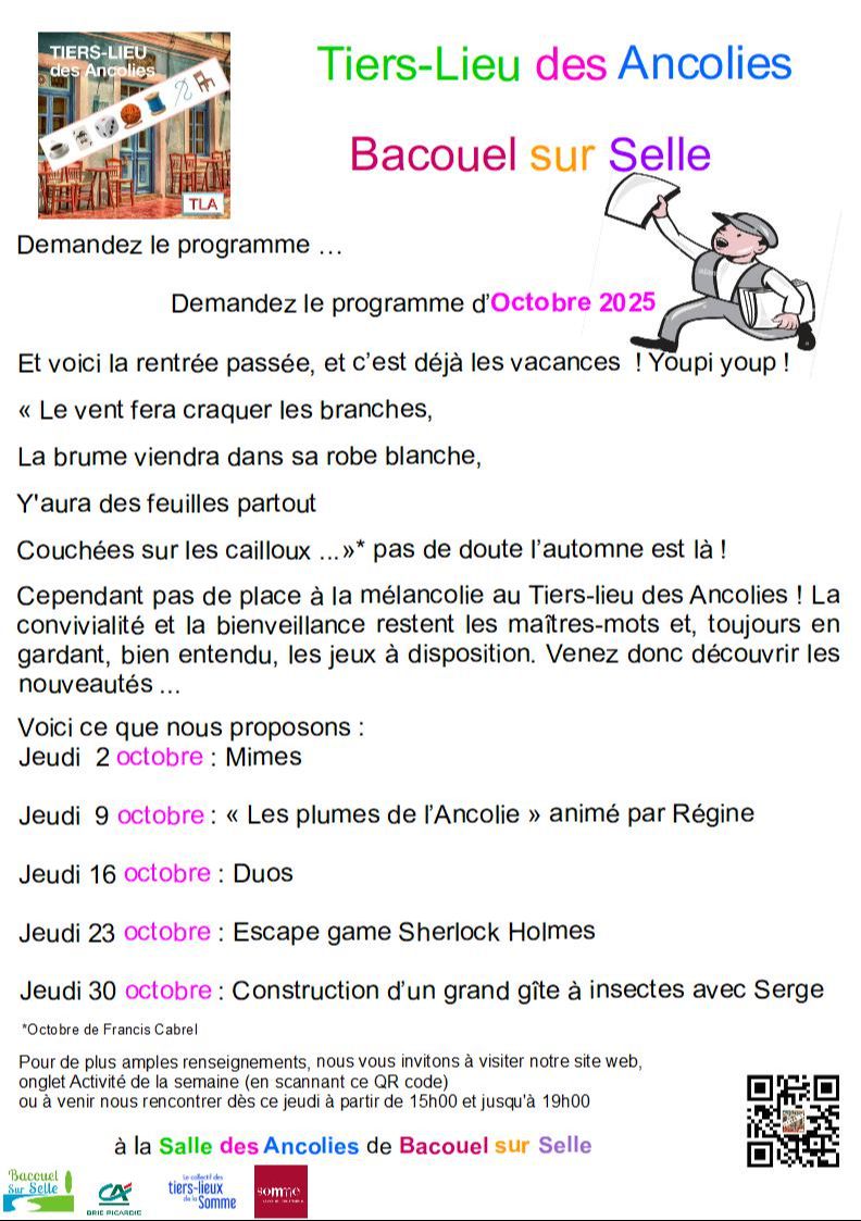 Activités du mois...