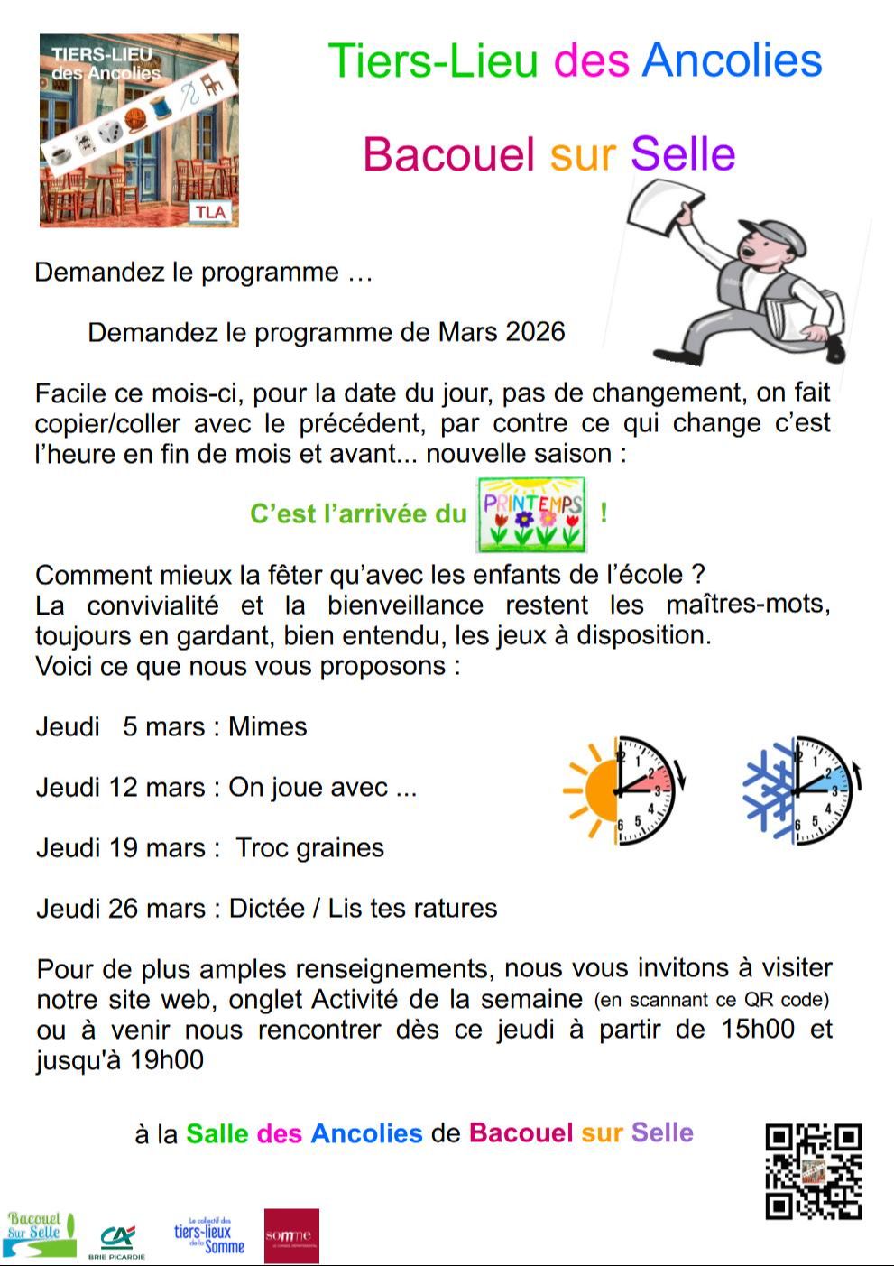 Activités du mois...