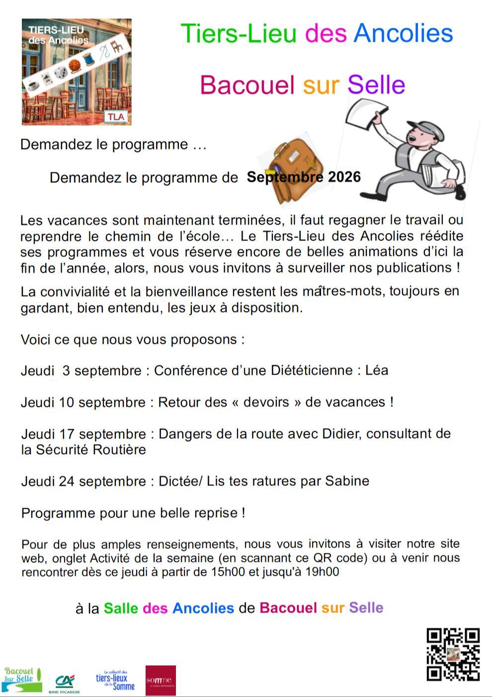 Activités du mois