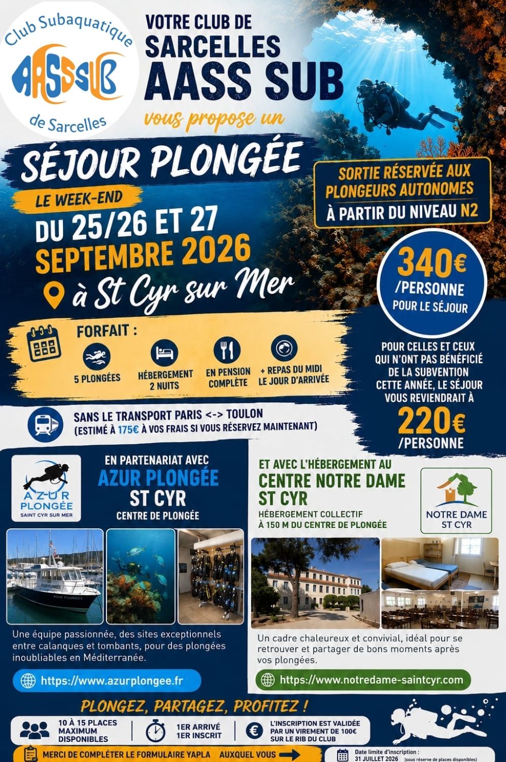 Sortie WE Autonomes St Cyr sur Mer