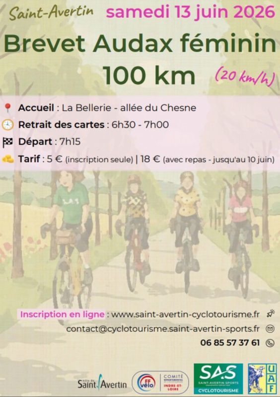 2026 Brevet Audax Féminin  100 km