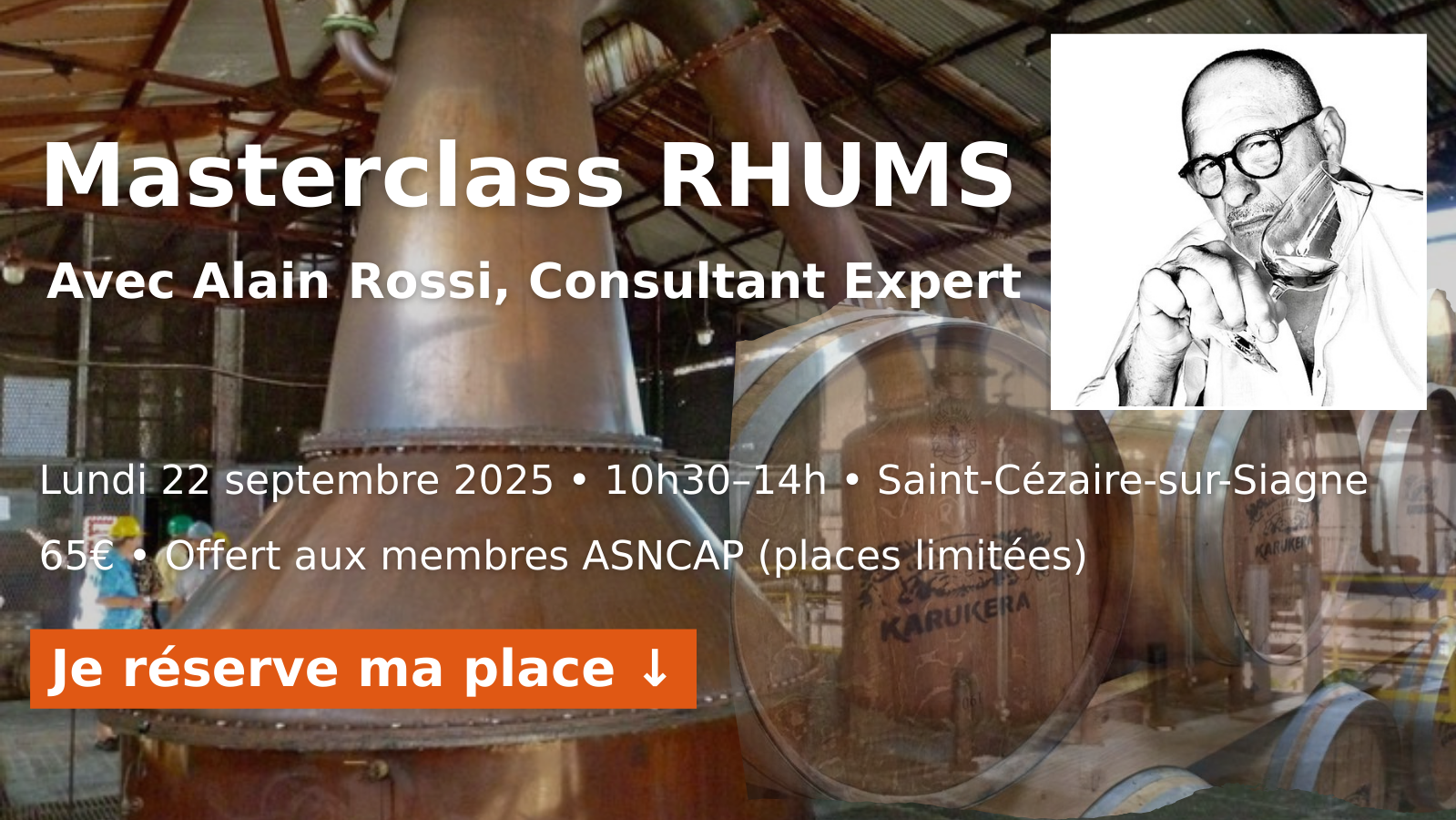 Masterclass RHUMS pour Sommeliers – avec Alain Rossi