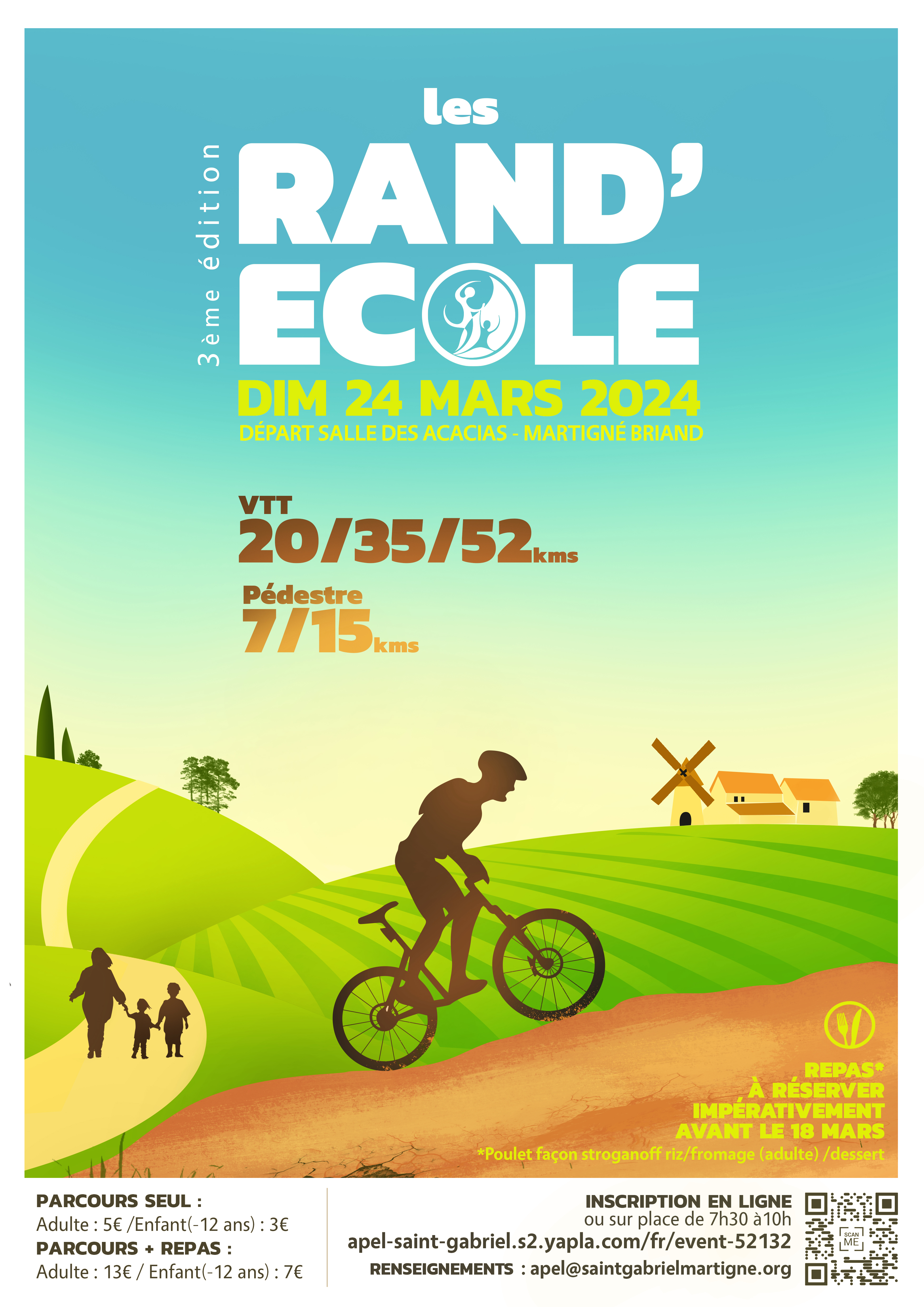 Affiche Rand'ecole 2024