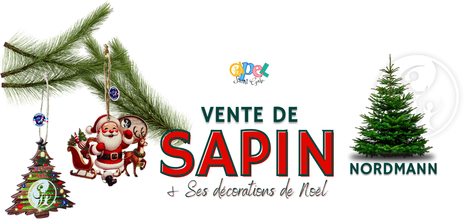 VENTE de SAPIN & Ses décorations de Noël