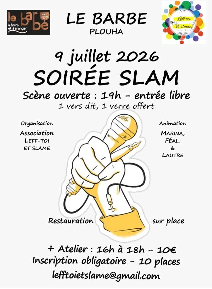 Atelier d'écriture suivi d'une scène slam