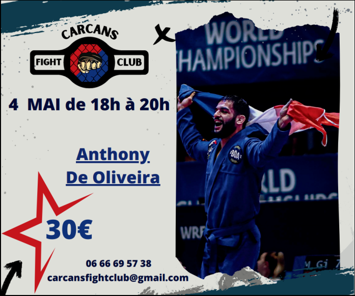 STAGE DE GRAPPLING AVEC ANTHONY DE OLIVEIRA