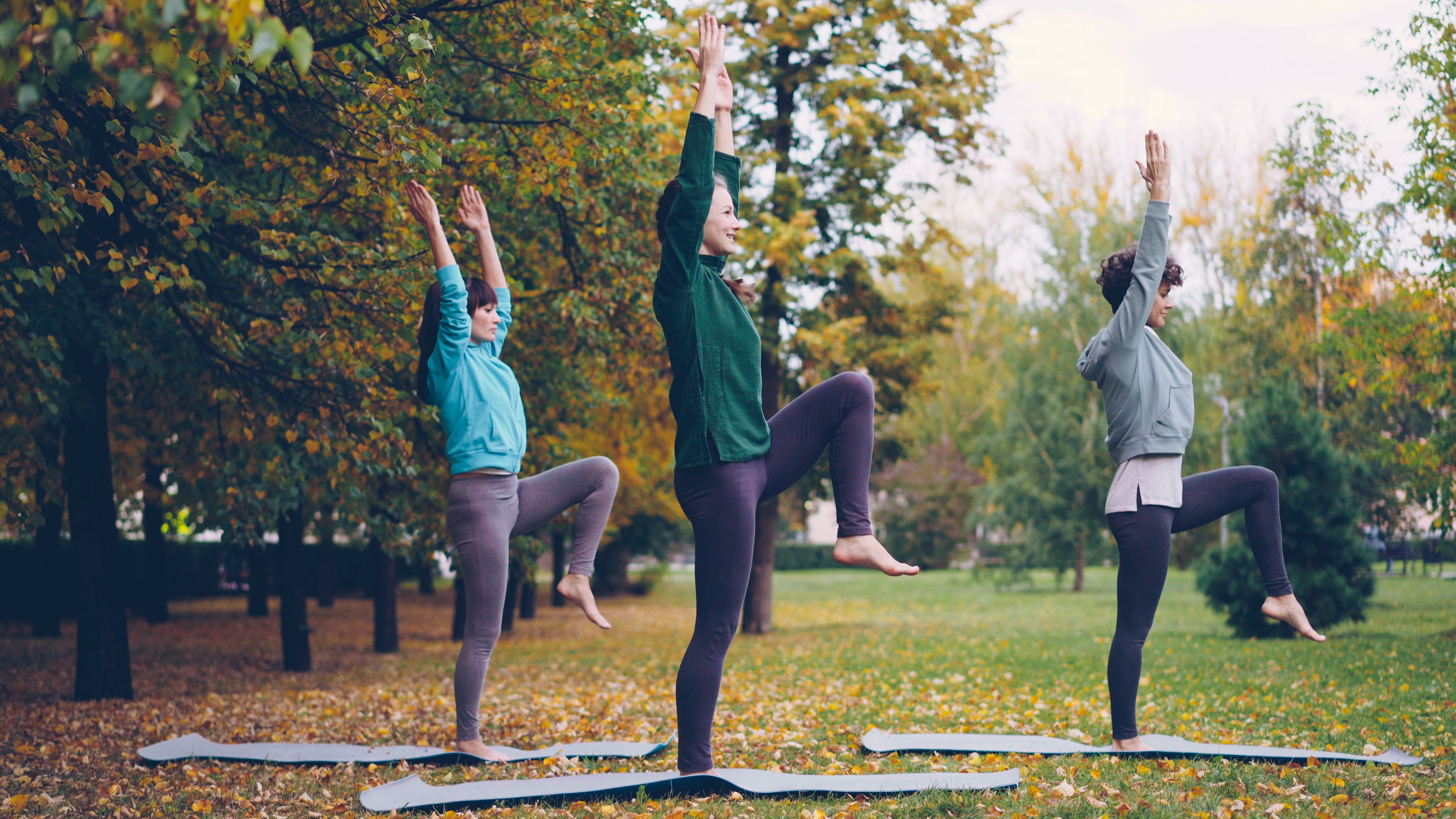 Séance collective de Yoga en extérieur à Montussan