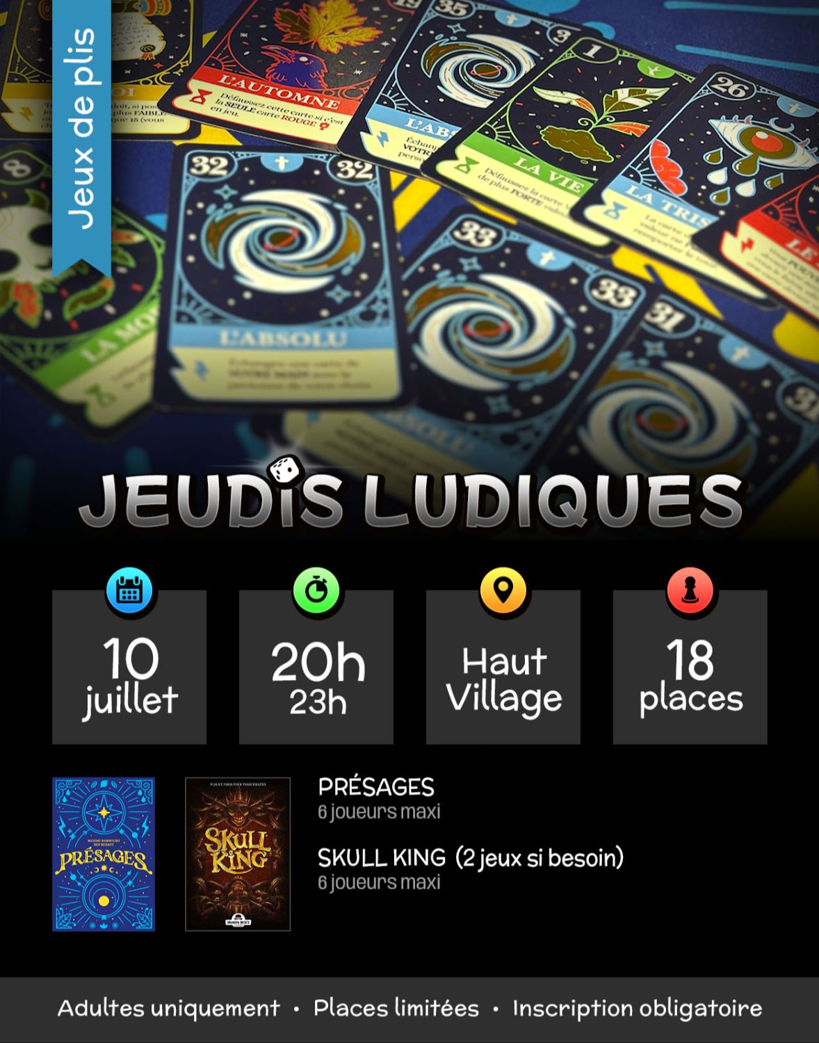 Jeudi ludique spécial jeux de plis