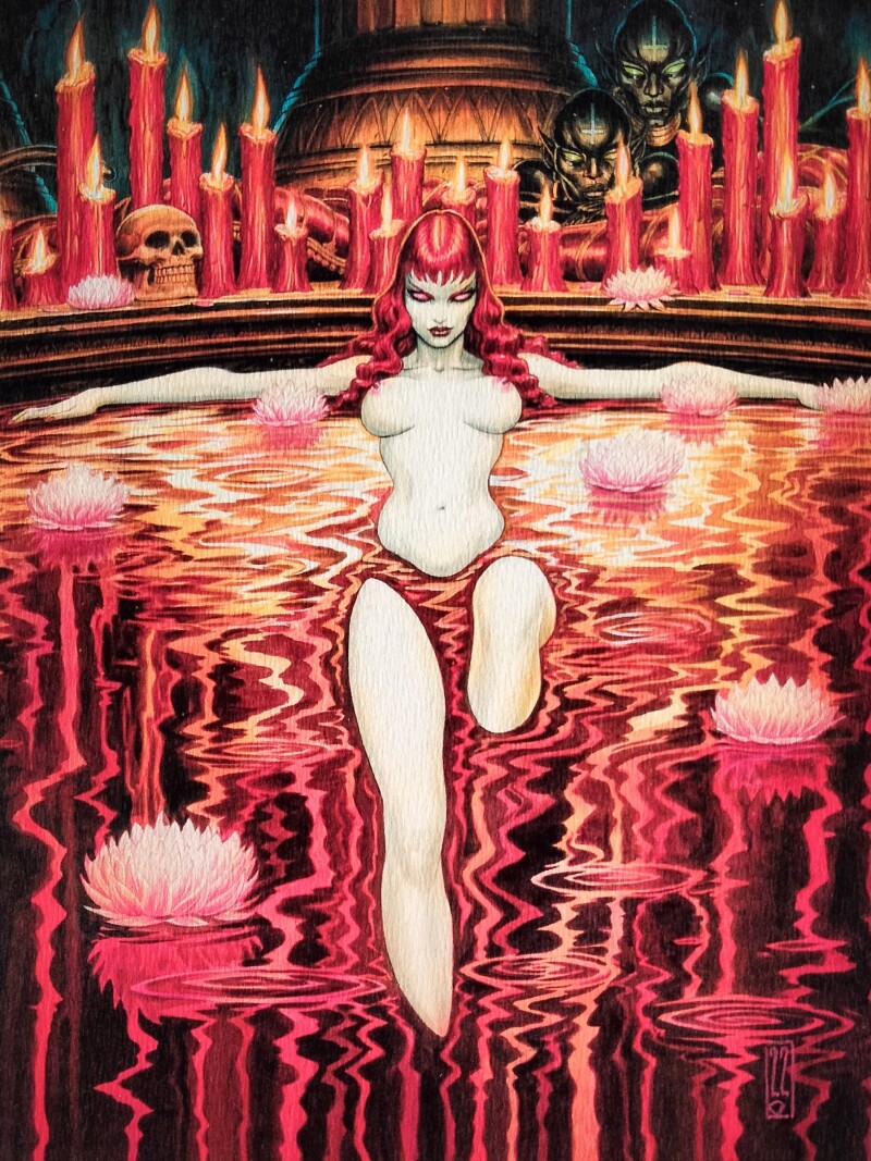 Affichette comtesse de sang