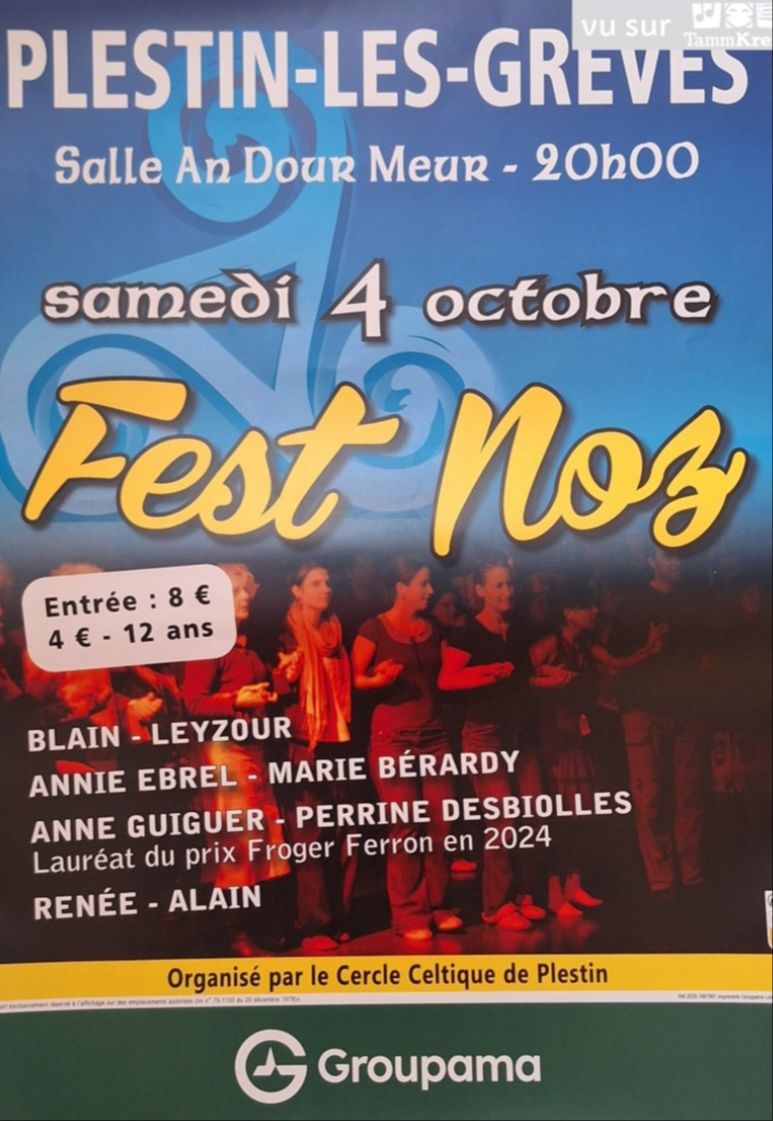 04/10 - Fest-noz organisé par le Cercle Celtique de Plestin